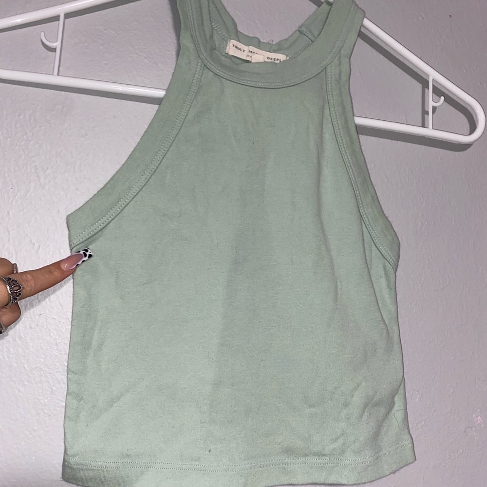 Cropped halter top